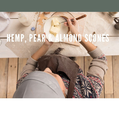 Floreo Botanicals Recipe #3 - Hemp, Pear & Almond Scones